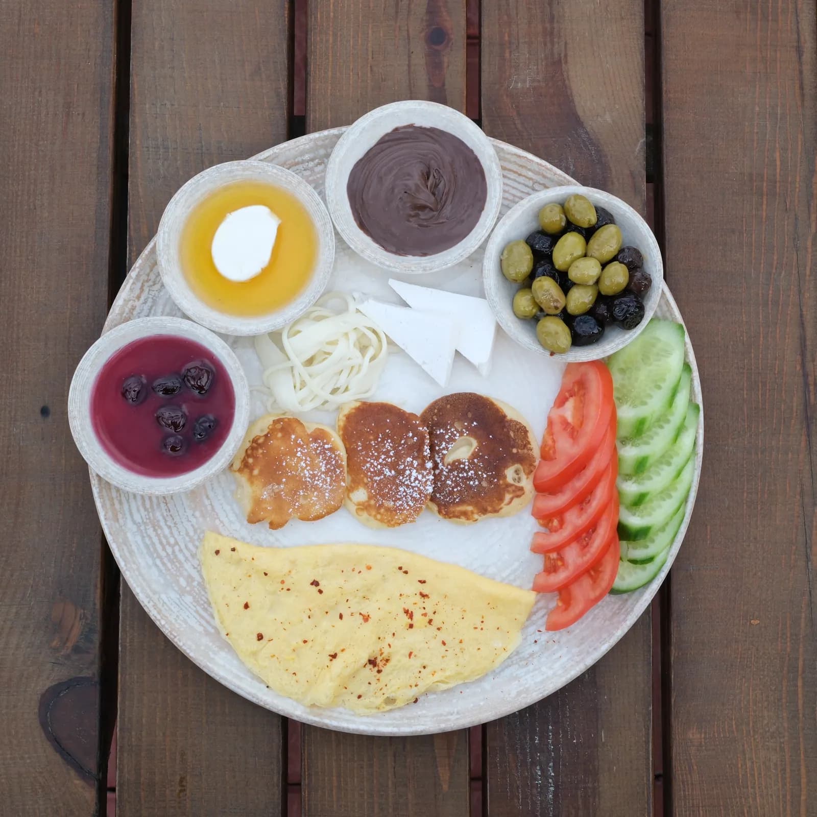 Mini Kahvaltı Pancake